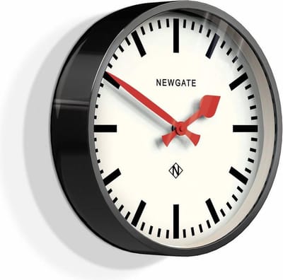 Newgate Luggage - Wandklok - Zwart