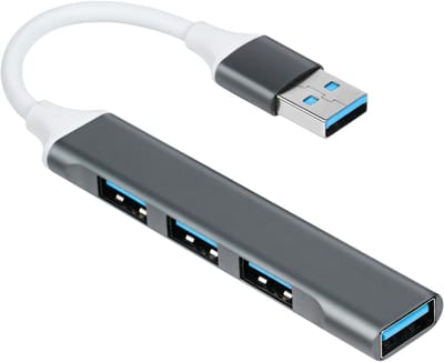 4-in-1 USB 3.0 Hub met 1 USB 3.0 en 3 USB 2.0 poorten Splitter USB Splitter Multi-Sockets voor laptop, Xbox, Flash Drive, harde schijf, console, printer, camera, toetsenbord, muis