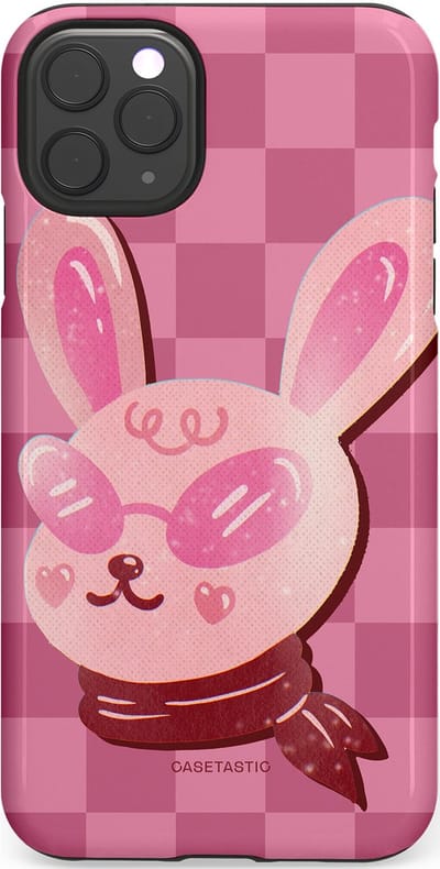 Casetastic Hoesje Geschikt voor Apple iPhone 11 Pro Max - Stijlvolle Beschermende Duo-layer Case - Luxe konijntje