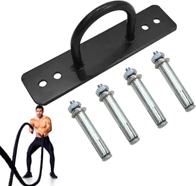 Wandankerset - Stalen U-haak - Fitness Training - Hoge Draagkracht - 10 cm - Zilverkleurig