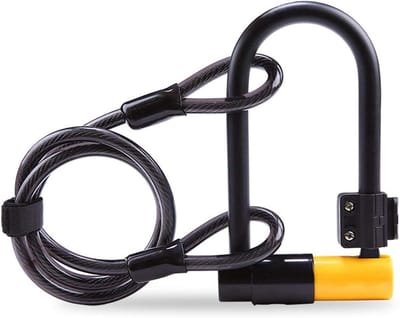 Fietsslot U-Slot - Kettingslot Set - Fietsbeveiliging - Versterkt Staal - Heavy Duty - Geel