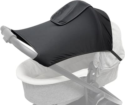 Kinderwagen Beschermer - Kinderwagenhoes Net - Baby Beschermen - UV En Winddicht - 23 x 21 x 5 cm - Zwart