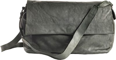 HAROLD'S Leren Schoudertas Submarine Handbag Flap Green Donkergroen