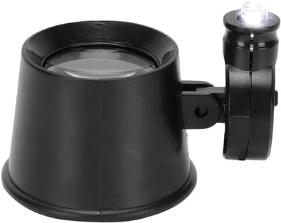 NTH products - Horlogemaker Vergrootglas - 10X Vergrootglas - Draagbaar met LED - Zwart - Oog Vergrootglas - Voor Horloge Reparatie - Aluminium Legering