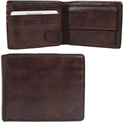 Bear Design Jim Billfold Portemonnee CL21630 - Bruin