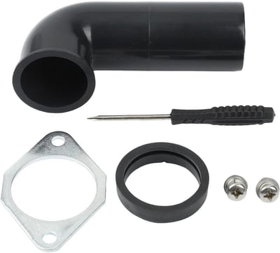 Afvoerelleboogset - Afvalverwijdering Kit - Keukenafvoer Reparatie - Compleet Installatiepakket - 12 x 6 x 2 cm - Zwart