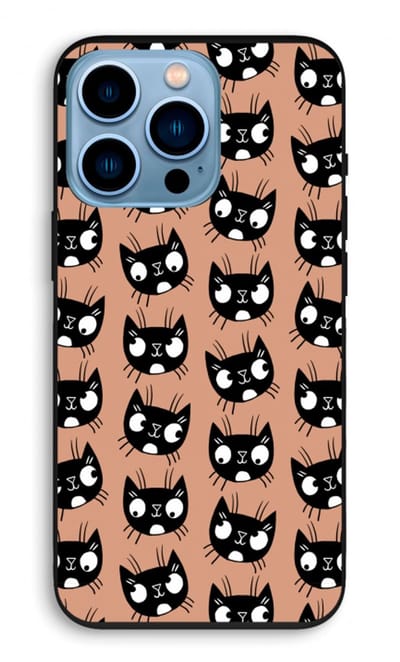 Case Company® - Hoesje geschikt voor iPhone 13 Pro hoesje - Kat - Biologisch Afbreekbaar Telefoonhoesje - Bescherming alle Kanten en Schermrand