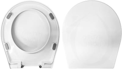 Toiletbril - WC Deksel - Badkamer Vernieuwen - Zoals Origineel - 41x38 cm - Wit