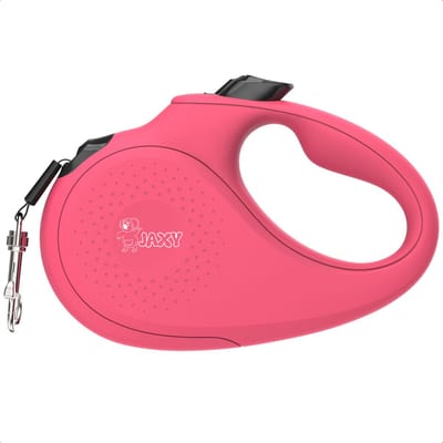 JAXY Hondenriem - Looplijn Hond - Rollijn Hond 5 Meter - Honden tot 25kg - Honden Riem - Middelgrote Honden - M - Roze