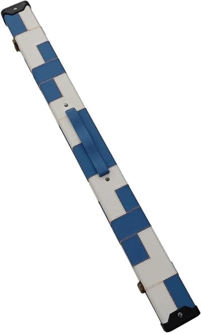 Keu etui - Biljart tas - Keu beschermen - Lichtgewicht ontwerp - 85 cm - Blauw-wit