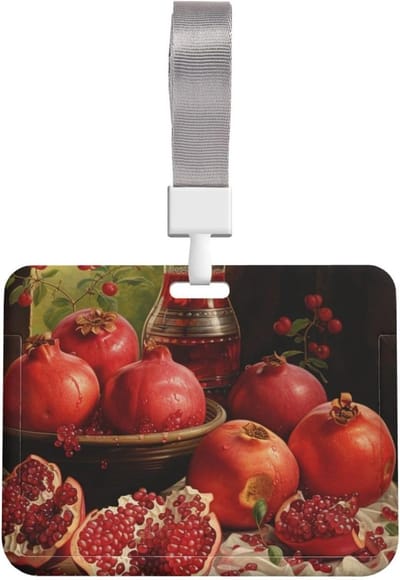 ID-kaarthouder - Naamplaatje badgehouder - Veilig opbergen - Waterdicht en stofdicht - 10 x 8 cm - Granaatappelsap