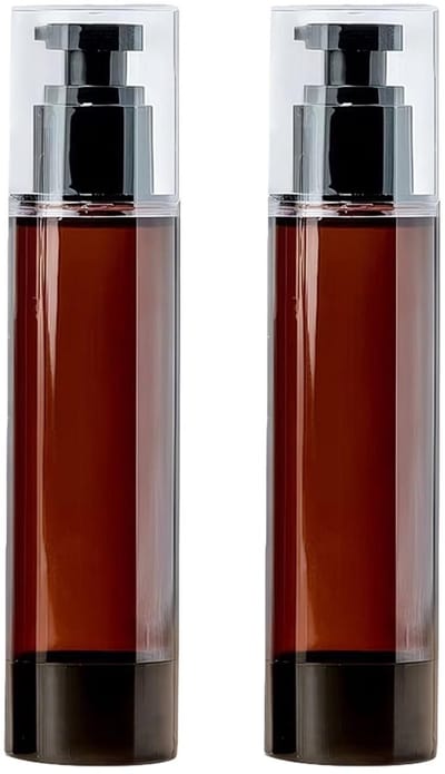 MTTproducts- Pompflessen 120ml - 2 Stuks - Vacuümtechnologie - Leeg - Reishouder - Lichtbescherming - Geschikt voor serums - Cosmetische Flessen