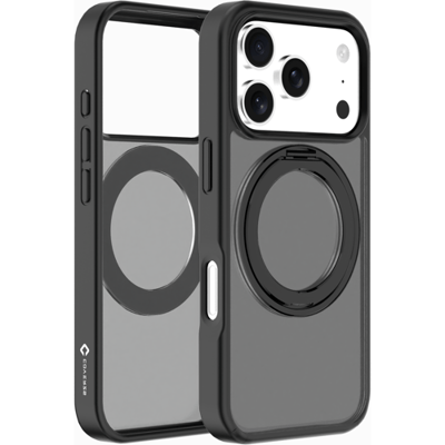 Coverzs Standing MagSafe case geschikt voor iPhone 17 Pro Max - Magsafe telefoonhoesje - Hoesjes met standaard - TPU Hoesje