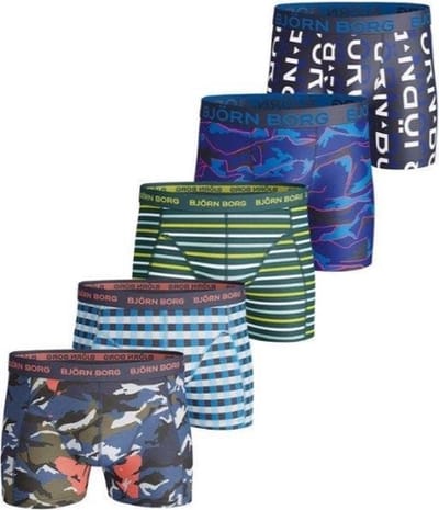 Björn Borg - Heren - Onderbroeken - Verrassingspakket - 5 Pack Boxers - Maat S