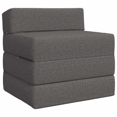 vidaXL - Vouwbare - Sofa - Bed - Lichtgrijs - 200 - x - 70 - x - 10 - cm - Stof