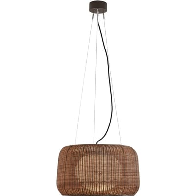 Bover LED buiten hanglamp Fora S, grafietbruin/bruinØ 50 cm