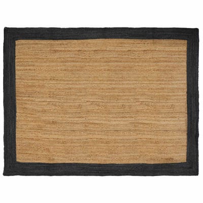 vidaXL - Gebied - Tapijt - Donkergrijs - 160 - x - 230 - cm - Jute