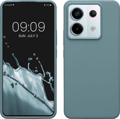 kwmobile telefoonhoesje geschikt voor Xiaomi Redmi Note 13 Pro 5G / Poco X6 5G - Hoesje met siliconen coating - Smartphone case in antieksteen