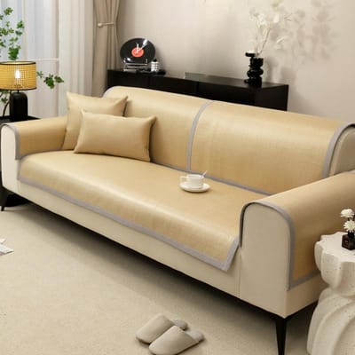 Alsem Rotan Mat Bankkussen Zomer Bankmat Kussenhoes IJszijde Antislip Zomer Bankmat Hoes 50*50cm