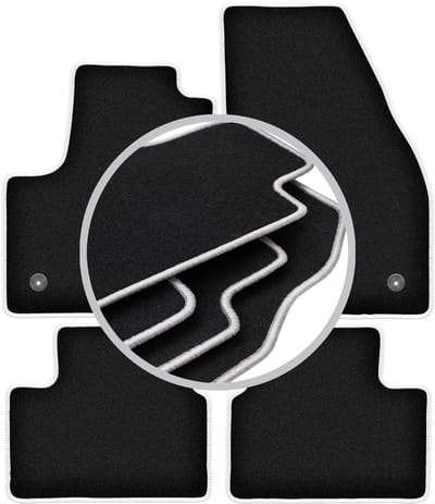 CARLUX-SILVER automatten voor: Opel Meriva B minivan (2010-2017)