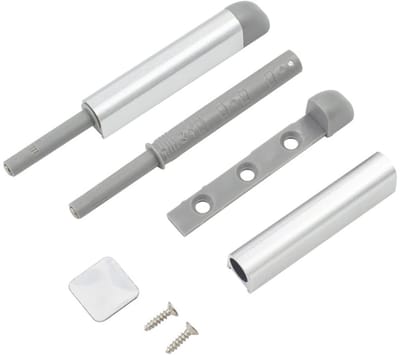 Dailygoods- Deuropener Aluminium - Magneetsluiting - Drukdeuropener - Demper voor Kasten - Kledingkasten - Eenvoudige Montage - Deursluiting