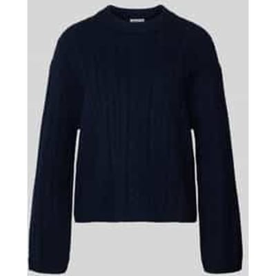 Gebreide pullover van wol met kabelpatroon