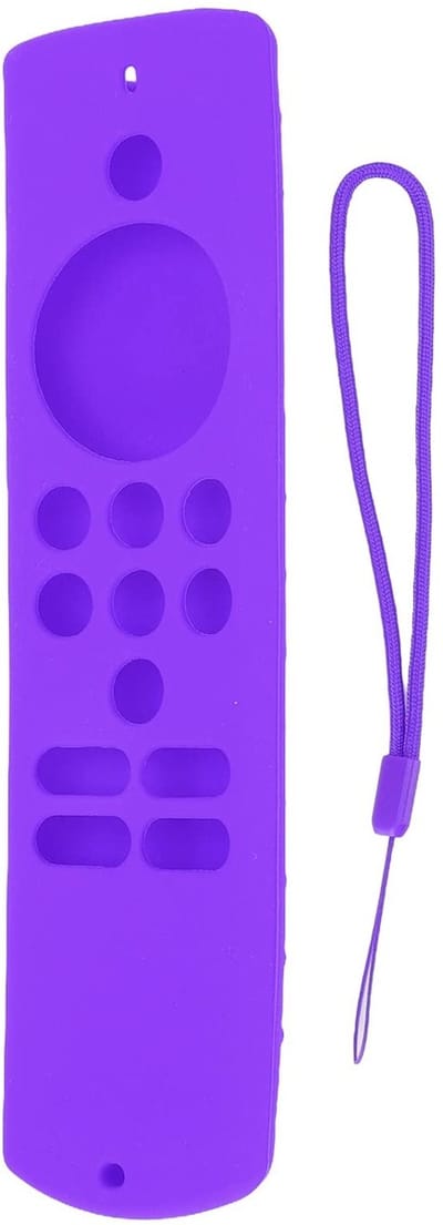 VT Goods - Schokbestendig Siliconen Beschermhoes - Wasbare Afstandsbediening Cover - Met Lanyard - Geschikt voor Fire TV Stick Lite - Zwart