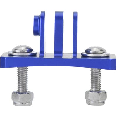 Adaptateur de fixation fixe pour casque de parachutisme pour caméras d'action GoPro 7, 6, 5 et 4 Blue bleu