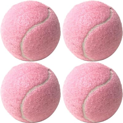 Roze Tennisballen - Trainingsballen - Beginners Oefenen - Hoge Zichtbaarheid - 4 Stuks - Felroze