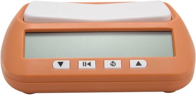 Schaakklok Digitaal - Schaaktimer Timer - Bordspellen Spelen - Alarmfunctie Geheugeninstelling - 14 x 8.8 x 4.5 cm - Geel