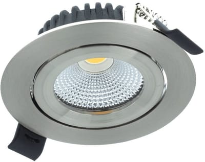 LED inbouwspot - dimbare inbouwspot 5W - 1 stuk - zilver met Dim2Warm functie