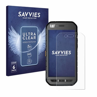 Savvies - Screenprotector voor Caterpillar Cat S41 - Folie Beschermfolie transparant 6 Stuks