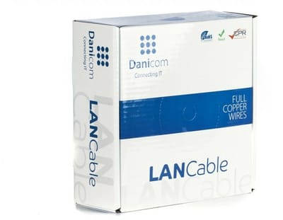 DANICOM CAT6 UTP 50 meter kabel op rol soepel - PVC (Fca) - Trekdoos - Internetkabel - Netwerkkabel - UTP kabel