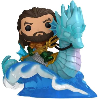 Vinyl verzamelaarsbeeldje Funko Aquaman et le Royaume perdu POP! Rides Deluxe Aquaman & Storm