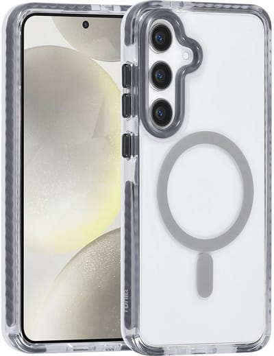 TUNIQ telefoonhoesje voor Samsung Galaxy S24 Plus - MagSafe backcover met koord - Grijs