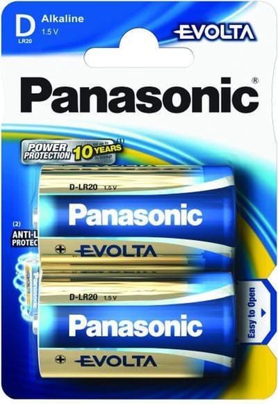 Panasonic Evolta D Wegwerpbatterij Alkaline