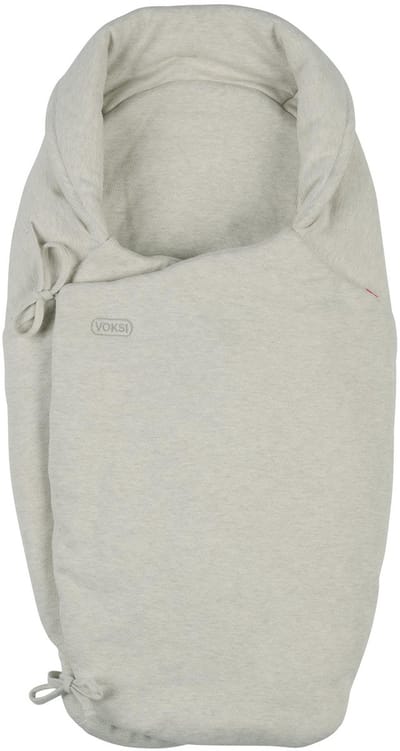 Voksi Wool Wrap - Omslagdoek baby - Wikkeldeken baby - Wikkeldeken met wol - Wiegdeken - Misty green
