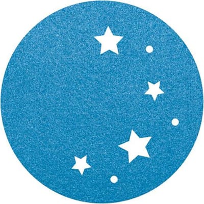 Sterrenhemel vilt onderzetters - Lichtblauw - 6 stuks - ø 10 cm - Kerst onderzetter - Tafeldecoratie - Glas onderzetter - Woondecoratie - Tafelbescherming - Onderzetters voor glazen - Keukenbenodigdheden - Woonaccessoires - Tafelaccessoires