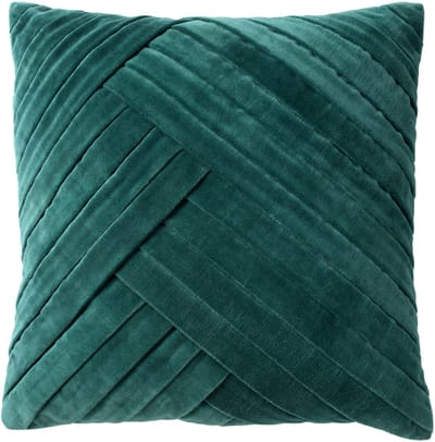 Dutch Decor GIDI - kussenhoes 45x45 cm - velvet - effen kleur - Sagebrush Green - groen - met rits - zonder binnenkussen