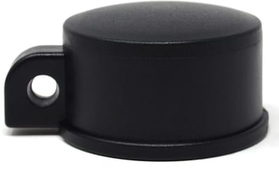 Dailygoody - Oogkapjes set - Palenkappen voor ronde palen Ø 59 mm - Zwart - Kunststof oogdoppen - Geschikt voor diverse toepassingen