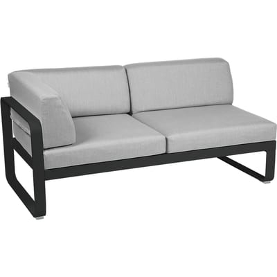 Fermob BELLEVIE hoekmodule links - 42 drop mat - 79 Flanelgrijs