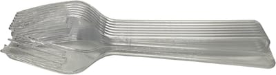 Herbruikbare Plastic Vorken – Transparant – PS Materiaal – 18 cm – 100 stuks – Stevig & Lichtgewicht – Geschikt voor Warm & Koud