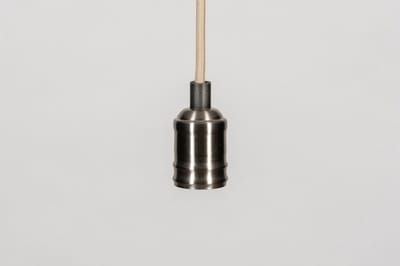 Lumidora Hanglamp 73982 - LINCOLN - E27 - Zilver -oud zilver - Beige - Metaal