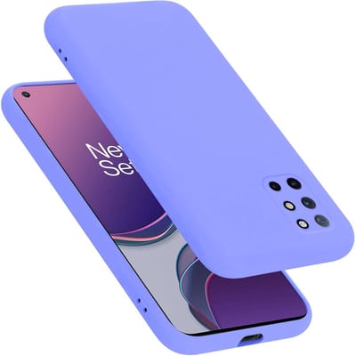 Cadorabo Hoesje geschikt voor OnePlus 8T in LIQUID LICHT PAARS - Beschermhoes gemaakt van flexibel TPU silicone Case Cover