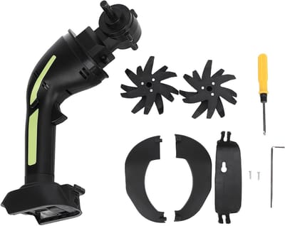 Draadloze Mini Handmatige Tuin Cultivator voor Bodemverwerking, 4 Inch Werkbreedte, Ideaal voor Tuinieren en Grondbewerking