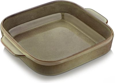 Vancasso Emma Ovenschaal - 21,5x21,5 CM - Aardewerk - Vaatwasser Bestendig - Lasagne Schaal - Bakken - Vlees - Taart - Aardappel Gratin - Salade