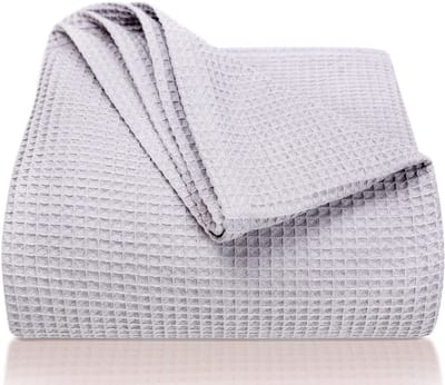 Dailygoods- Sprei 220 x 240 cm - Wafelpiqué - 100% Katoen - Lichte Deken - Bankdeken - Bedsprei - Premium Kwaliteit - Dekbedovertrek