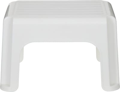 Whitefurze Keukenkrukje/opstapje - crème - kunststof - L38 x B29 x H24 - anti-slip