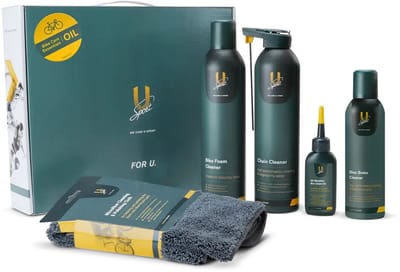 U-Sport Gift Box Bike Care Essentials Oil - Fietsonderhoud Cadeaupakket - Inclusief All Weather Bio Chain Oil - 5-delig