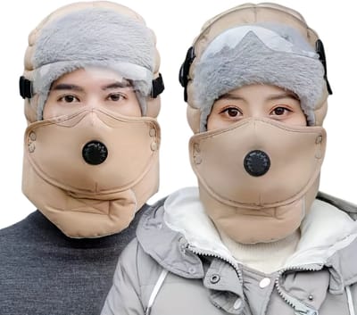 Livano Oorwarmers - Oorverwarmers - Earmuffs - Ear Warmers - Dames - Heren - Volwassenen - Winter - Unisex - Khaki - Met Bril